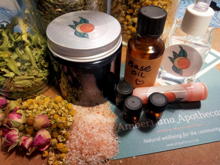 Aromatherapy oils, herbs and materials 